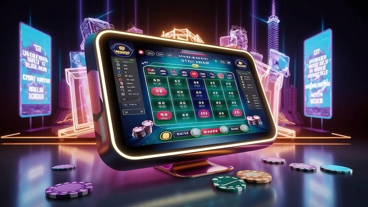 Menu navigasi situs desktop qqraya dengan kategori permainan dan akun